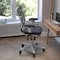 Flash Furniture Dark Gray Mesh Multifunction Chair - Roller Wheels HL-0001-WH-DKGY-RLB-GG - alternate 3